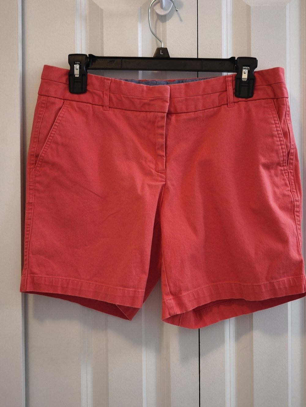 Land N Sea Coral Pink Chino Shorts Size 4 Stretch Cotton Summer Casual